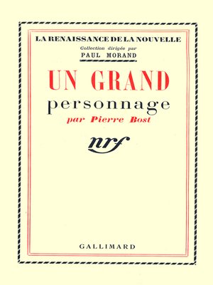 cover image of Un grand personnage